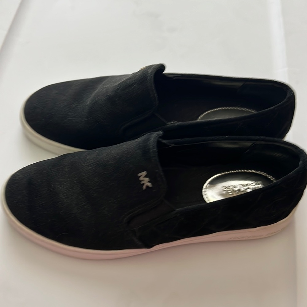 Suede MK slide ons
